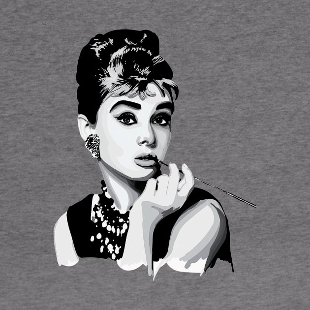 Hepburn black and white by pete studio